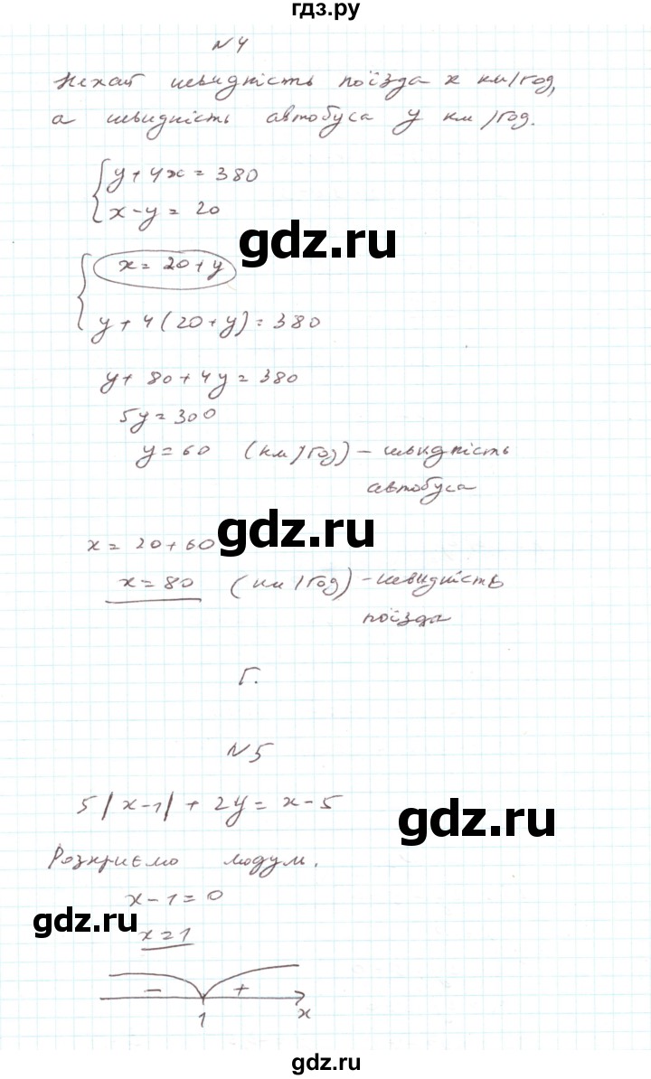 ГДЗ по алгебре 7 класс Тарасенкова   тестові завдання. розділ - 5, Решебник