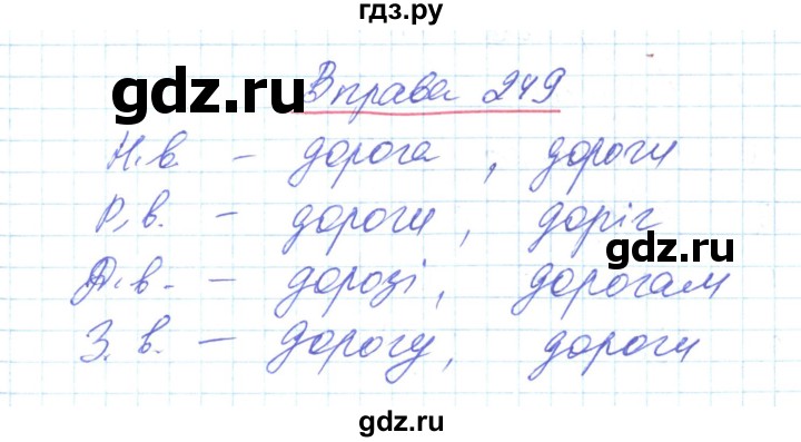 ГДЗ по украинскому языку 6 класс Заболотний   вправа - 249, Решебник