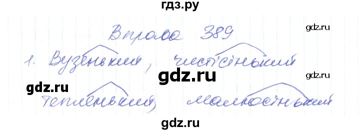 ГДЗ по украинскому языку 6 класс Заболотний   вправа - 389, Решебник