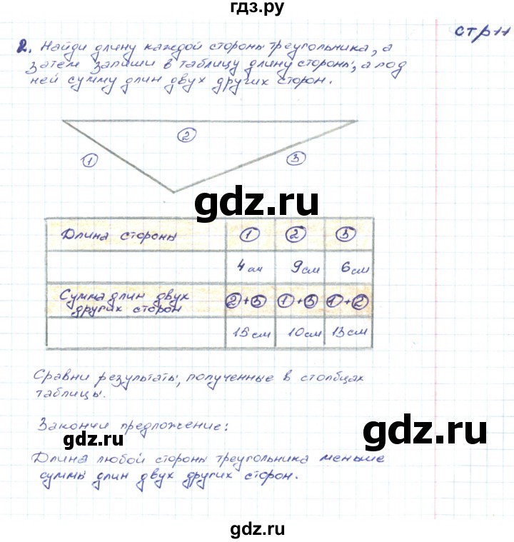 ГДЗ по математике 2 класс Волкова конструирование  страница - 11, Решебник