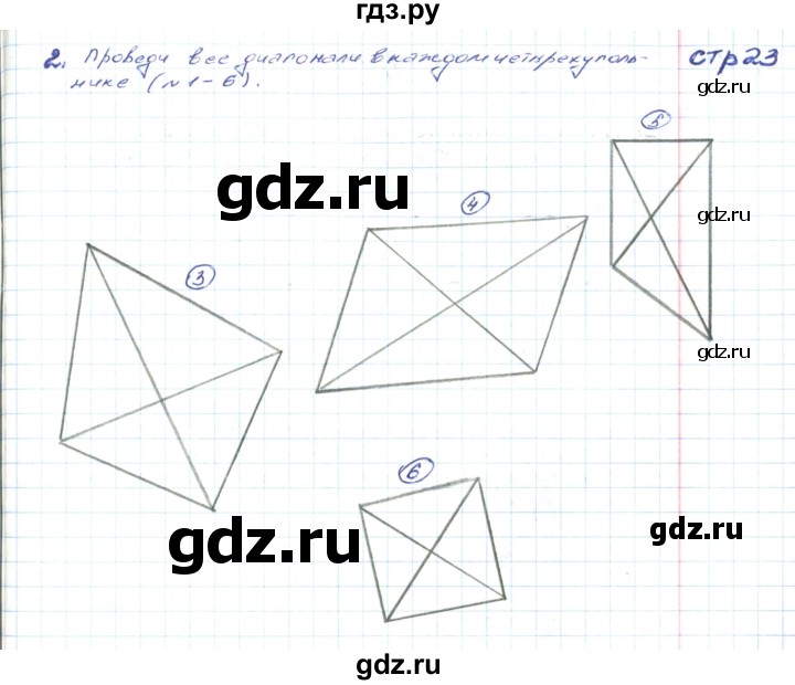 ГДЗ по математике 2 класс Волкова конструирование  страница - 23, Решебник
