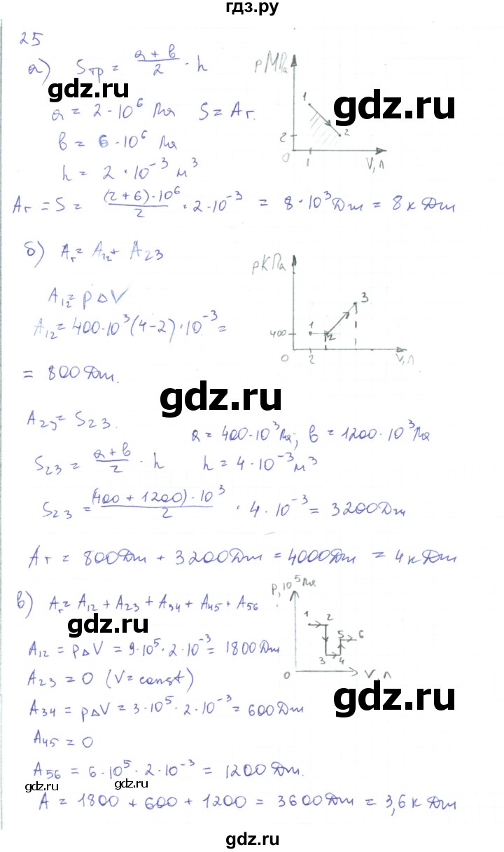 ГДЗ по физике 10 класс Генденштейн  Базовый и углубленный уровень параграф 32 - 25, Решебник