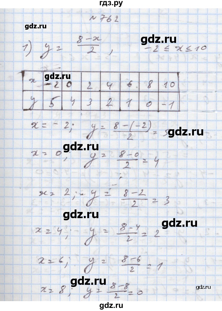 ГДЗ по алгебре 7 класс Истер   вправа - 762, Решебник