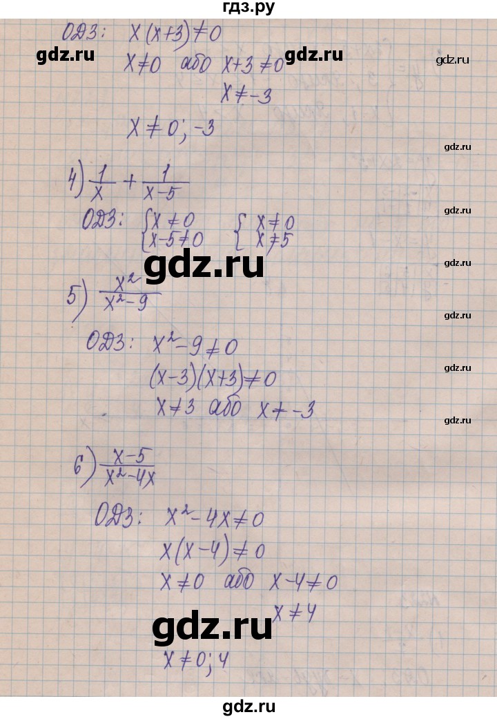 ГДЗ по алгебре 8 класс Истер   вправа - 223, Решебник