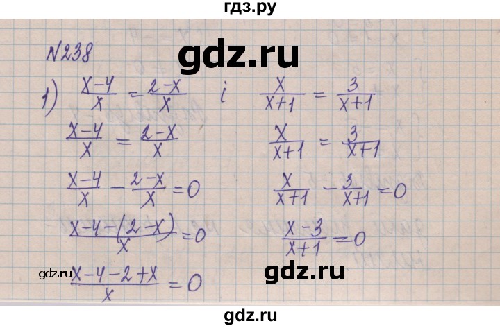 ГДЗ по алгебре 8 класс Истер   вправа - 238, Решебник