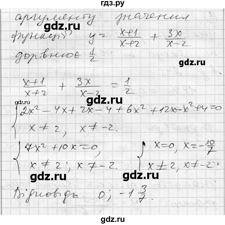 ГДЗ по алгебре 10 класс Скляренко комплексная тетрадь для контроля знаний Уровень стандарта сторінка - 28, Решебник