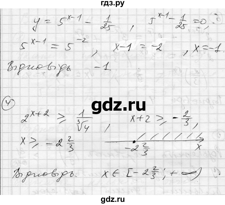 ГДЗ по алгебре 11 класс Зинченко комплексная тетрадь для контроля знаний Уровень стандарта сторінка - 19, Решебник