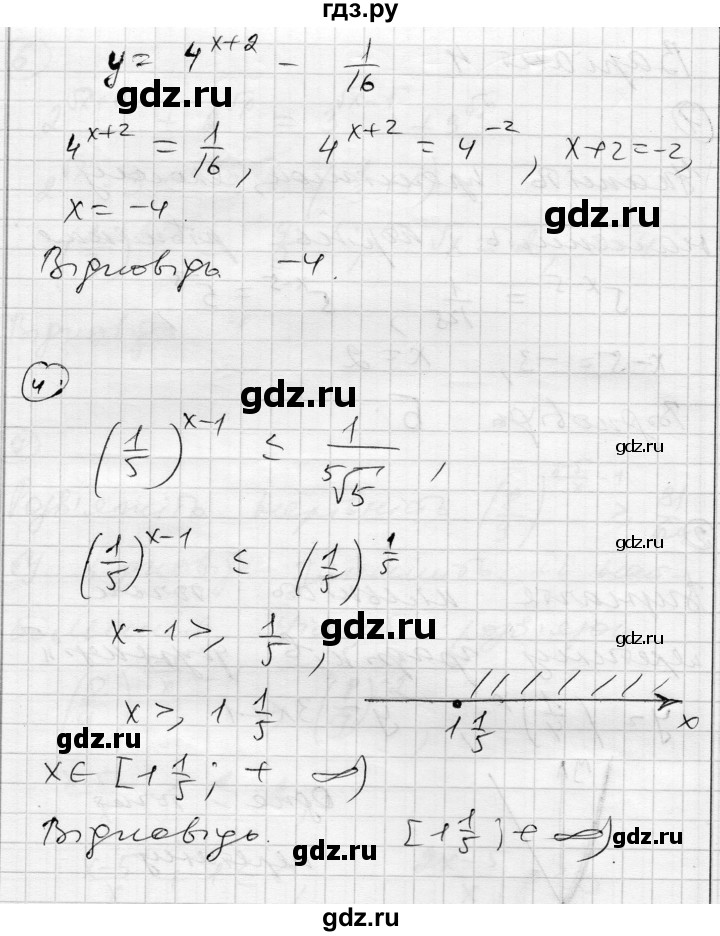 ГДЗ по алгебре 11 класс Зинченко комплексная тетрадь для контроля знаний Уровень стандарта сторінка - 19, Решебник