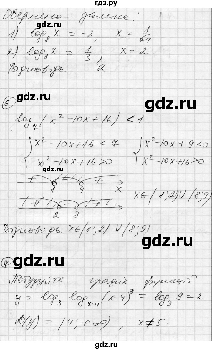 ГДЗ по алгебре 11 класс Зинченко комплексная тетрадь для контроля знаний Уровень стандарта сторінка - 22, Решебник