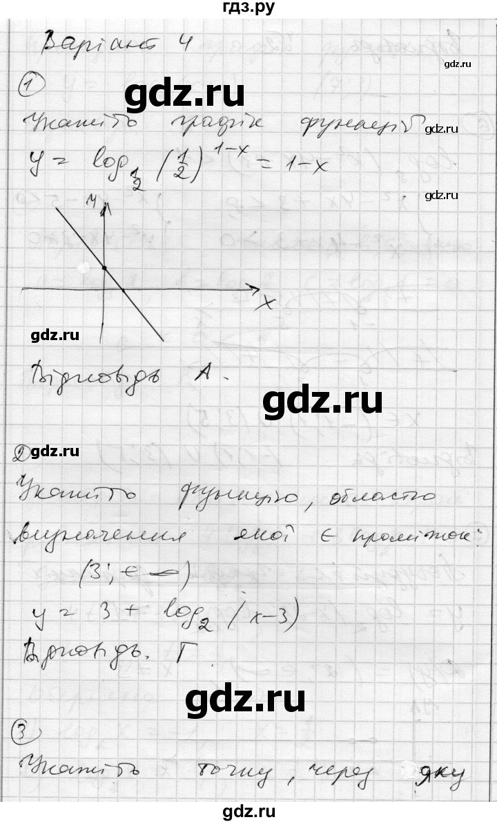 ГДЗ по алгебре 11 класс Зинченко комплексная тетрадь для контроля знаний Уровень стандарта сторінка - 23, Решебник