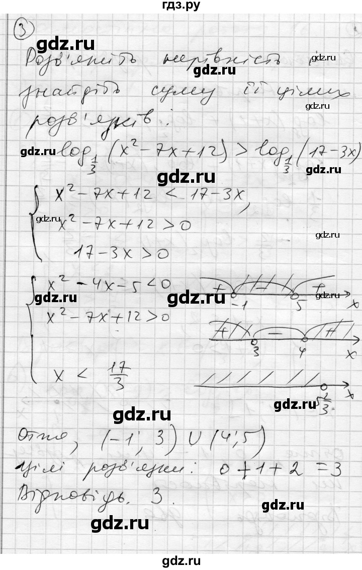 ГДЗ по алгебре 11 класс Зинченко комплексная тетрадь для контроля знаний Академический уровень сторінка - 18, Решебник
