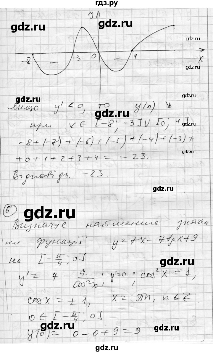 ГДЗ по алгебре 11 класс Зинченко комплексная тетрадь для контроля знаний Академический уровень сторінка - 34, Решебник