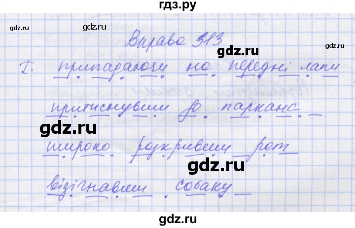 ГДЗ по украинскому языку 7 класс Заболотний   вправа - 313, Решебник