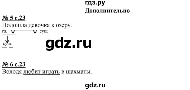 ГДЗ по русскому языку 3 класс Калинина тесты и самостоятельные работы для текущего контроля  страница - 23, Решебник №1