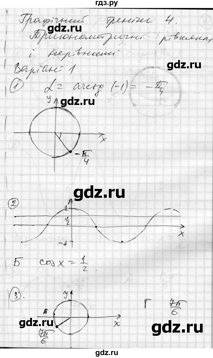 ГДЗ по алгебре 10 класс Скляренко комплексная тетрадь для контроля знаний Академический уровень сторінка - 12, Решебник