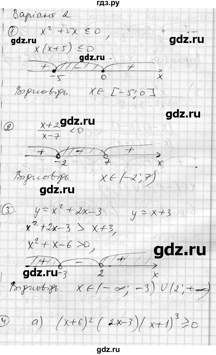 ГДЗ по алгебре 10 класс Скляренко комплексная тетрадь для контроля знаний Академический уровень сторінка - 17, Решебник
