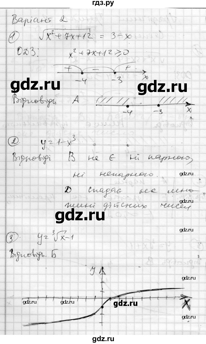 ГДЗ по алгебре 10 класс Скляренко комплексная тетрадь для контроля знаний Академический уровень сторінка - 6, Решебник
