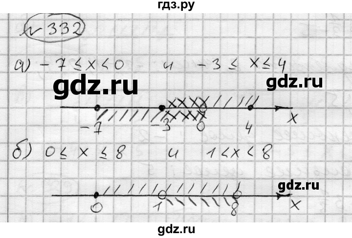 ГДЗ по алгебре 7 класс Бунимович   упражнение - 332, Решебник