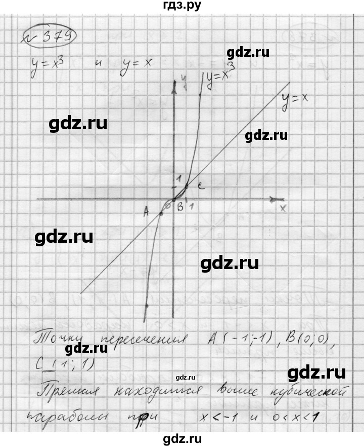 ГДЗ по алгебре 7 класс Бунимович   упражнение - 379, Решебник