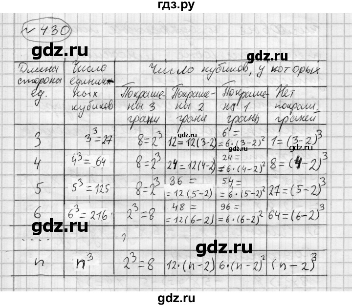 ГДЗ по алгебре 7 класс Бунимович   упражнение - 430, Решебник