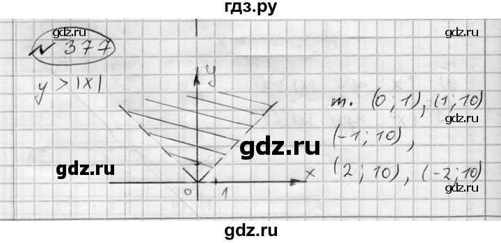 ГДЗ по алгебре 7 класс Бунимович   упражнение - 377, Решебник №1