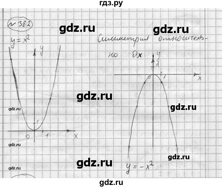 ГДЗ по алгебре 7 класс Бунимович   упражнение - 382, Решебник №1