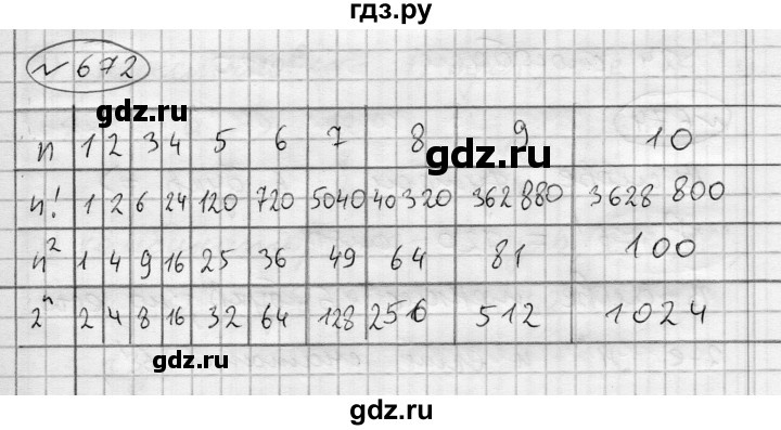 ГДЗ по алгебре 7 класс Бунимович   упражнение - 672, Решебник №1