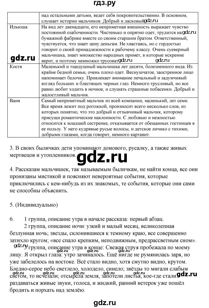 ГДЗ по литературе 6 класс Рыгалова   страница - 226, Решебник