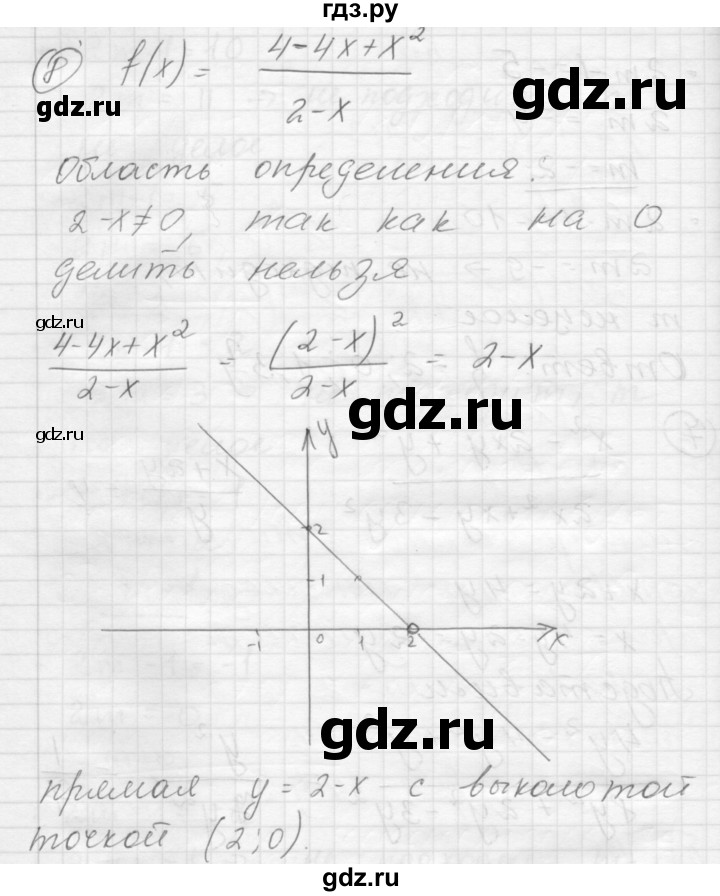 ГДЗ Самостоятельные Работы / СР-2 / Вариант 1 8 Алгебра 8 Класс.