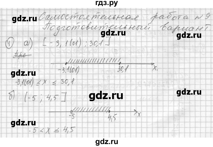 ГДЗ по алгебре 8 класс Феоктистов дидактические материалы  Углубленный уровень самостоятельные работы / СР-9 / подготовительный вариант - 1, Решебник