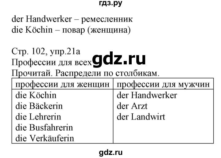 ГДЗ по немецкому языку 3 класс Захарова Wunderkinder Plus Углубленный уровень часть 1. страница - 102, Решебник