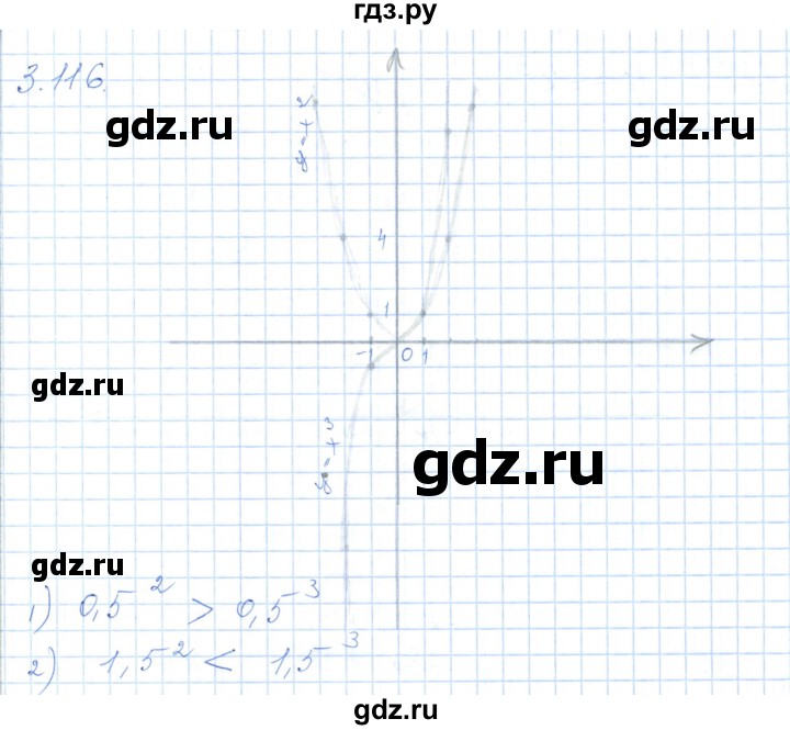 ГДЗ по алгебре 7 класс Шыныбеков   раздел 3 - 3.116, Решебник