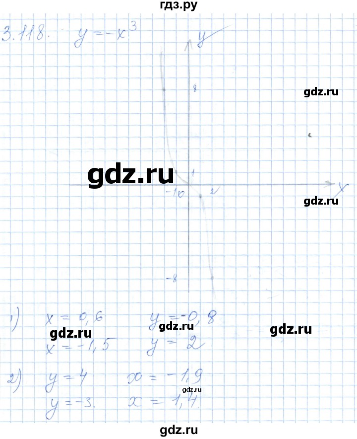 ГДЗ по алгебре 7 класс Шыныбеков   раздел 3 - 3.118, Решебник