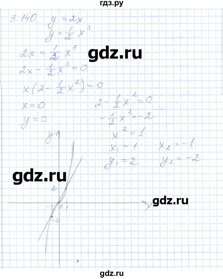 ГДЗ по алгебре 7 класс Шыныбеков   раздел 3 - 3.140, Решебник