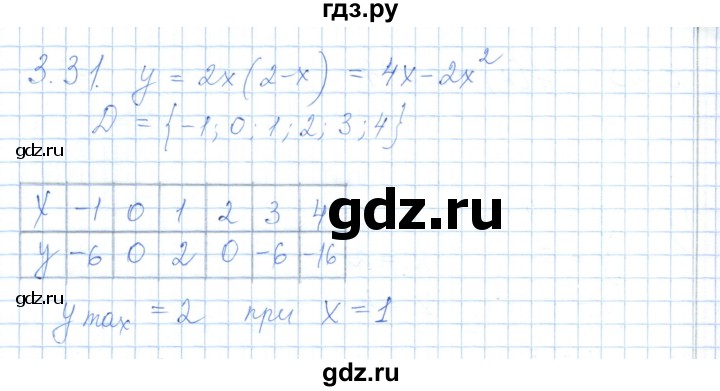 ГДЗ по алгебре 7 класс Шыныбеков   раздел 3 - 3.31, Решебник