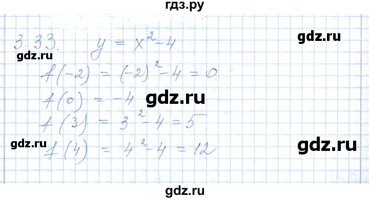 ГДЗ по алгебре 7 класс Шыныбеков   раздел 3 - 3.33, Решебник