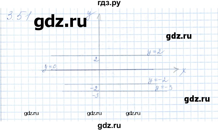 ГДЗ по алгебре 7 класс Шыныбеков   раздел 3 - 3.51, Решебник
