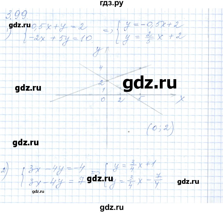 ГДЗ по алгебре 7 класс Шыныбеков   раздел 3 - 3.99, Решебник