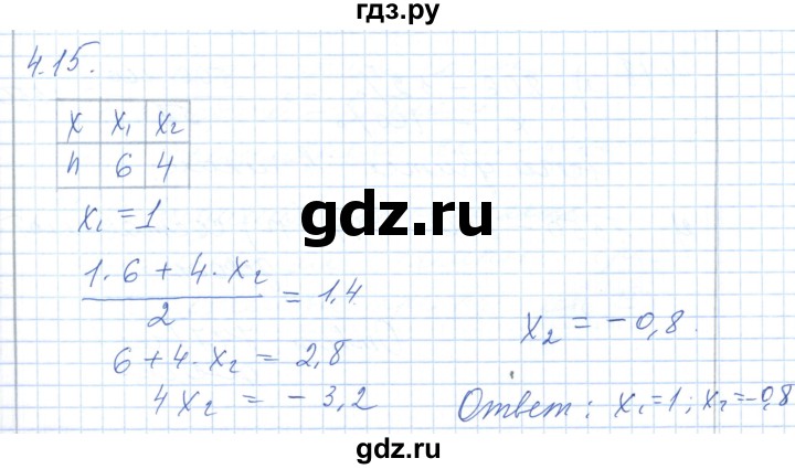 ГДЗ по алгебре 7 класс Шыныбеков   раздел 4 - 4.15, Решебник