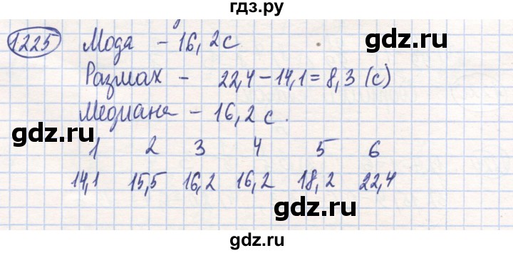 ГДЗ по математике 6 класс Алдамуратова   упражнение - 1225, Решебник