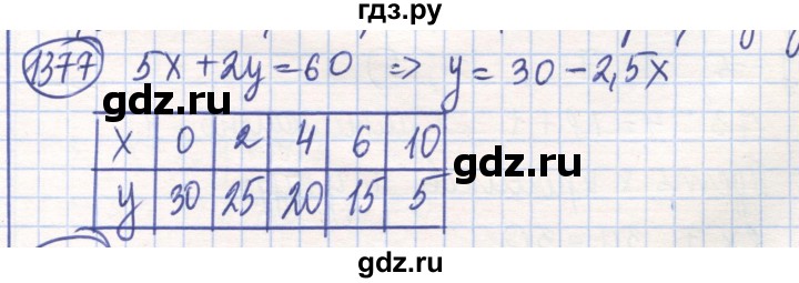 ГДЗ по математике 6 класс Алдамуратова   упражнение - 1377, Решебник
