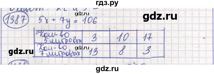 ГДЗ по математике 6 класс Алдамуратова   упражнение - 1387, Решебник
