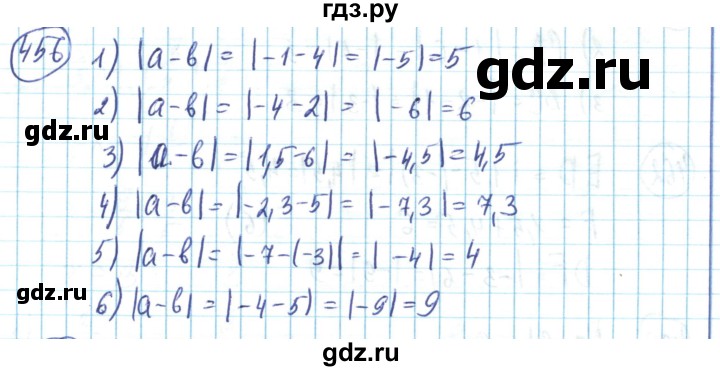 ГДЗ по математике 6 класс Алдамуратова   упражнение - 456, Решебник