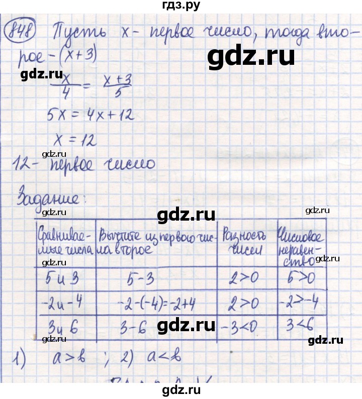 ГДЗ по математике 6 класс Алдамуратова   упражнение - 848, Решебник