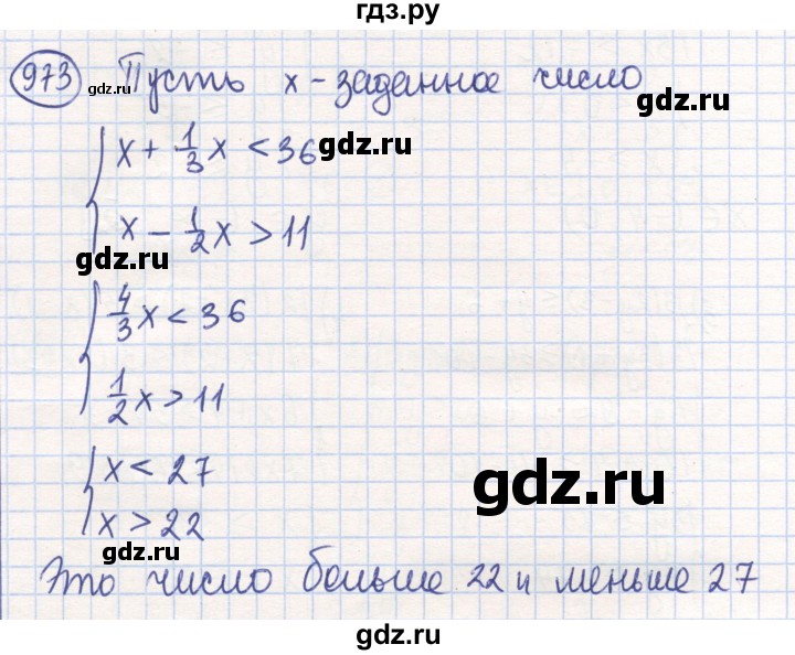 ГДЗ по математике 6 класс Алдамуратова   упражнение - 973, Решебник