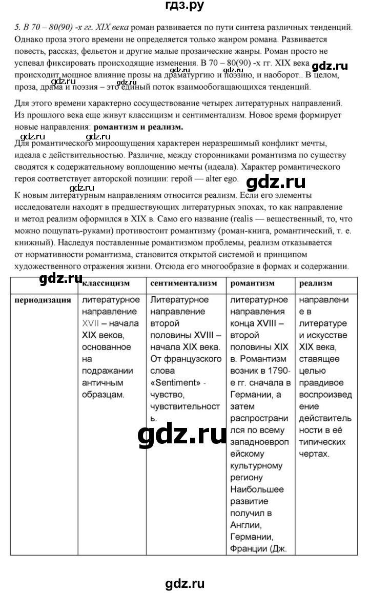 ГДЗ по литературе 10 класс Курдюмова  Базовый уровень страница - 433, Решебник