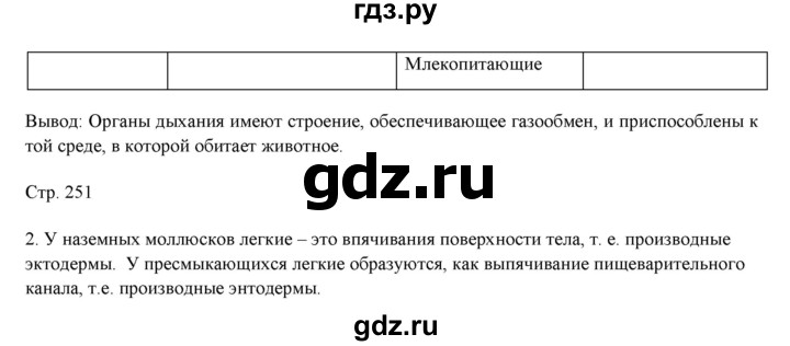 ГДЗ по биологии 7 класс Шаталова   параграф - 56, Решебник