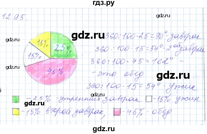 ГДЗ по математике 5 класс Алдамуратова   упражнение - 1295, Решебник