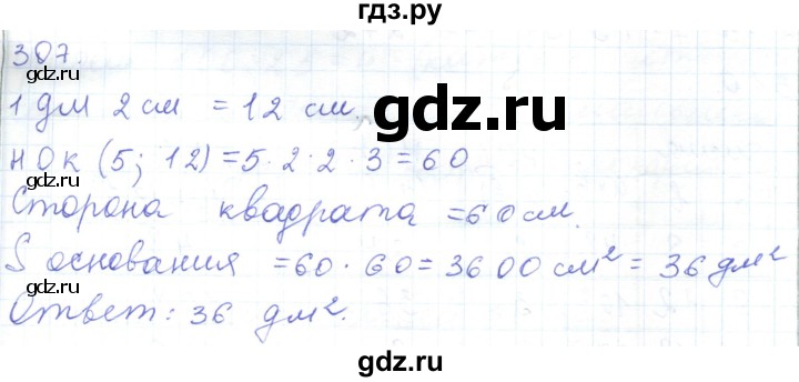 ГДЗ по математике 5 класс Алдамуратова   упражнение - 307, Решебник