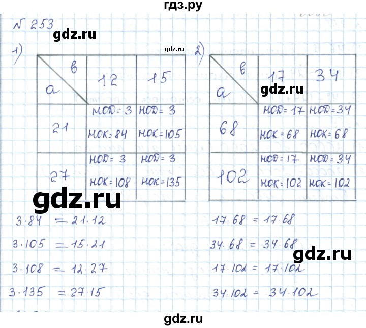 ГДЗ по математике 5 класс Абылкасымова   упражнение - 253, Решебник